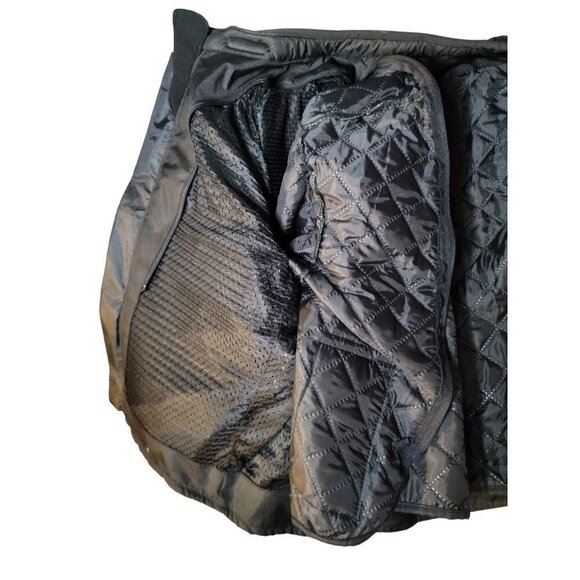 MILANO Sport Womens Jacket Motorcycle Medium Black Red Padded Detachable Liner - Picture 15 of 16